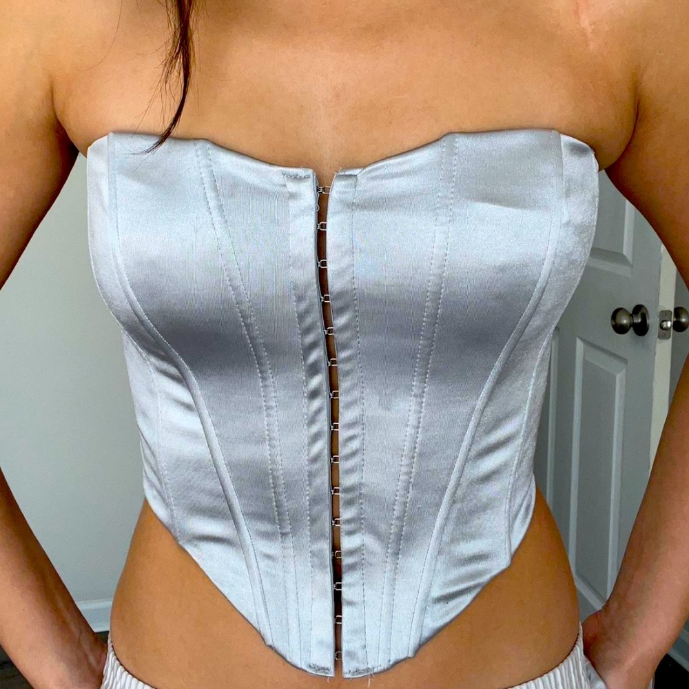 Silver corset